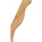 Ekena Millwork 3 1/2"W x 8"D x 16"H Funston Smooth Knee Brace, Western Red Cedar BRC04X08X16FST00SWR - alternate 2